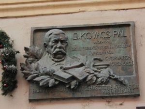 Dr. Kovács Pál emléktáblája egykori lakóházán
